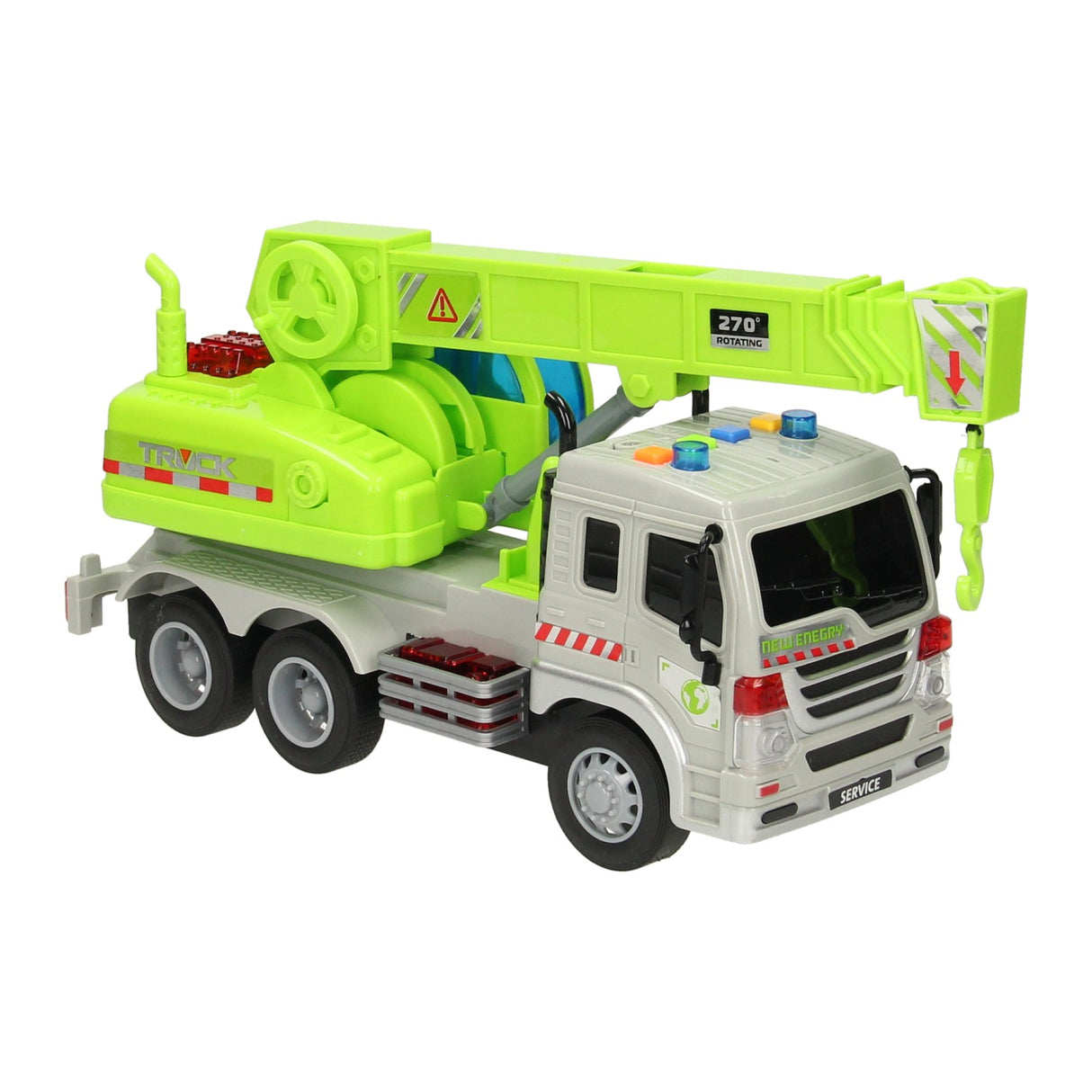 Truck with crochet arm with light and sound