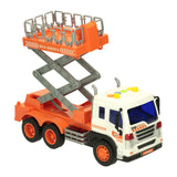 Truck with aerial platform with light and sound