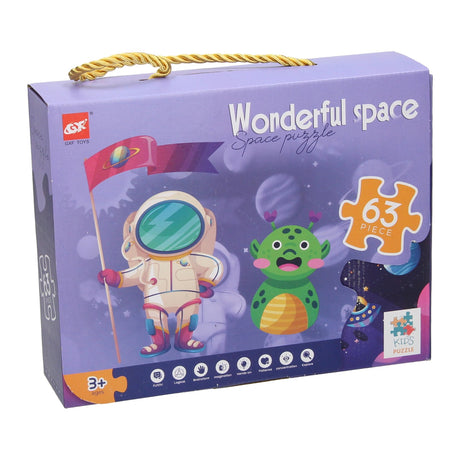 Raumfahrt-Puzzle, 63 Teile.