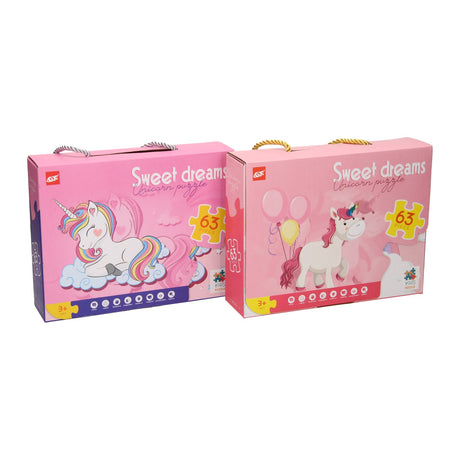 Lobbes Spielzeug zB Lobbes Puzzle Einhorn Pappe 63 Teile Fantasy-Puzzle Kinder.