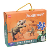 Puzzle Dino-Welt, 63 Teile.