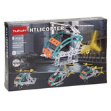 Metallbausatz Hubschrauber, 106 Teile.