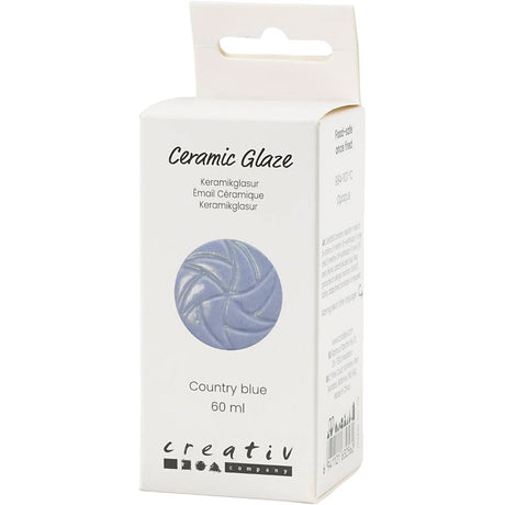 Creativ Company Keramikglasur, 984-1101 °C, deckend, Country Blue, 60 ml 1 Flasche