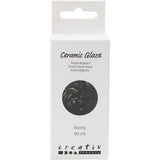 Creativ Company Keramikglasur, 984-1101 °C, undurchsichtig, Ebenholz, 60 ml 1 Flasche
