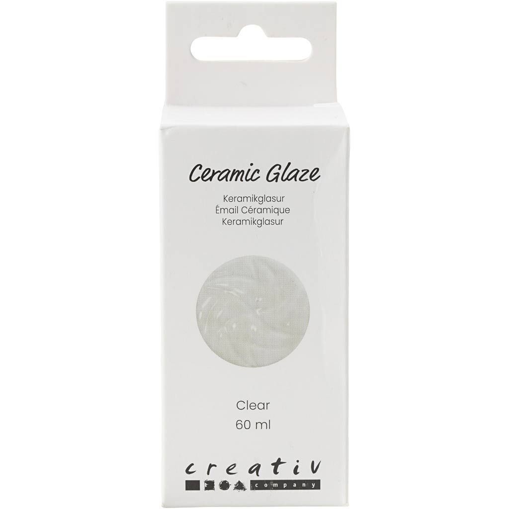 Creativ Company Keramikglasur, 984-1101 °C, transparent, klar, 60 ml 1 Flasche