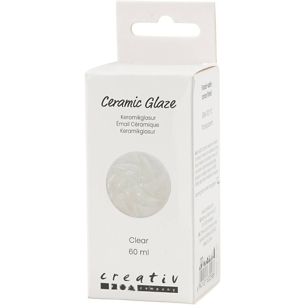 Creativ Company Keramikglasur, 984-1101 °C, transparent, klar, 60 ml 1 Flasche