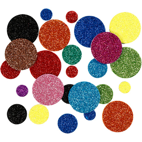 Creativ Company Schaumstoffformen Glitzerkreise, 150 Stk.