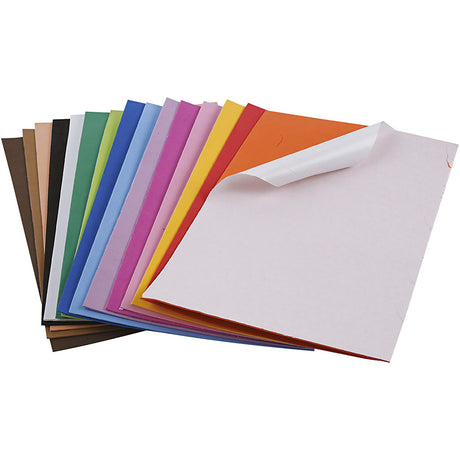Creativ Company selbstklebende Schaumstoffblätter im A4-Format – 15 Farben – 30 Stück