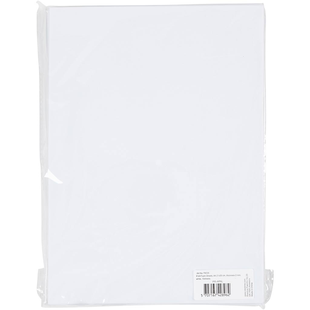Creativ Company Eva Foam Sheets White A4, 10st.