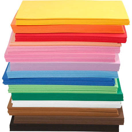 Schaumstoffplatten der Firma Creativ, A4, Blatt 210x297 mm, Stärke 2 mm, 15x10 Blatt 1 Karton