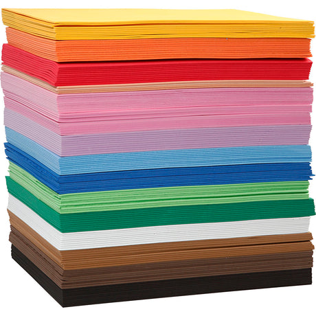 Schaumstoffplatten der Firma Creativ, A4, Blatt 210x297 mm, Stärke 2 mm, 15x10 Blatt 1 Karton
