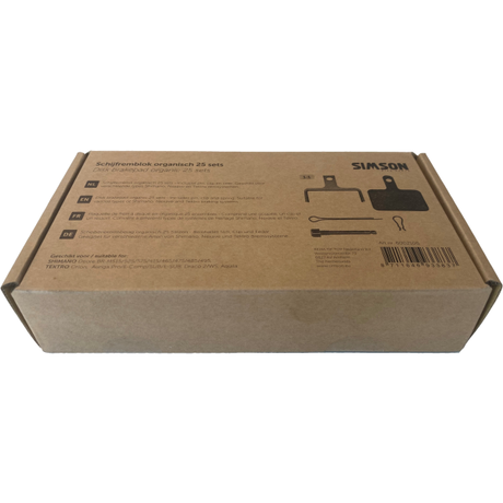 Rema Tip Top Niederlande b.v. Simson 600210b Bulk Scheibenbremsbeläge organisch (Box. 25 Sätze)