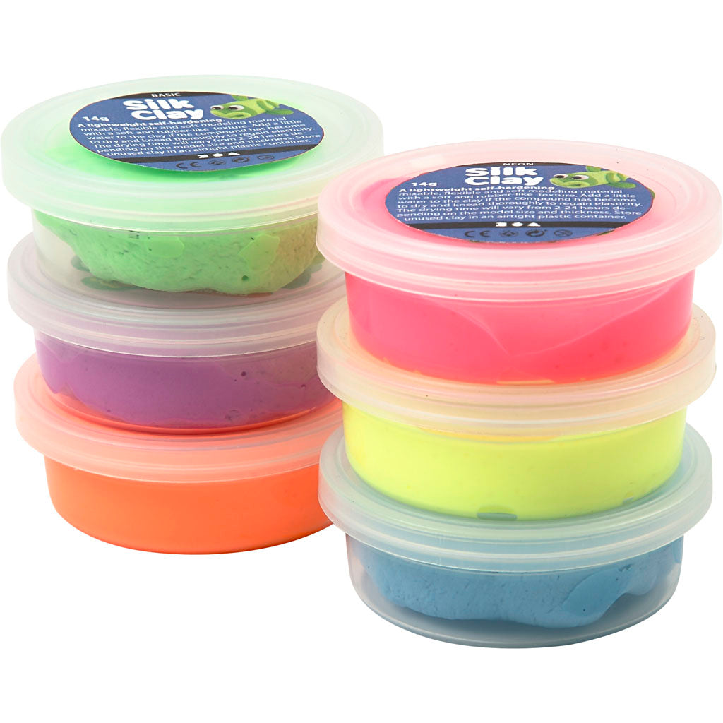 Seidenton https: www.cchobby.nl seidenclayr-neon-colours-6x14-gr-1-doos