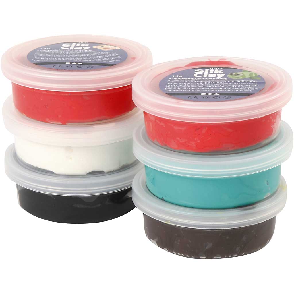 Silk Clay®, Weihnachtsfarbe, 6x14 gr 1 Box