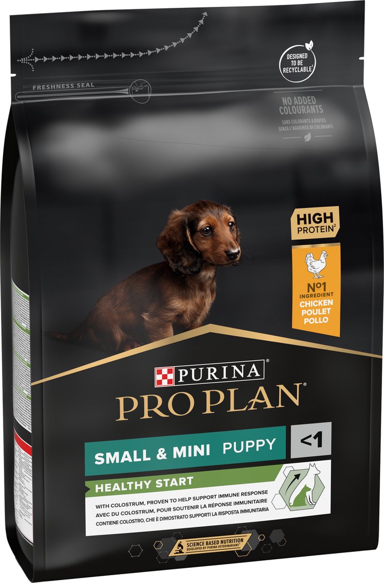 Pro Plan Healthy Start Puppy Small Mini – Trockenfutter für Hunde – Huhn – 3 kg