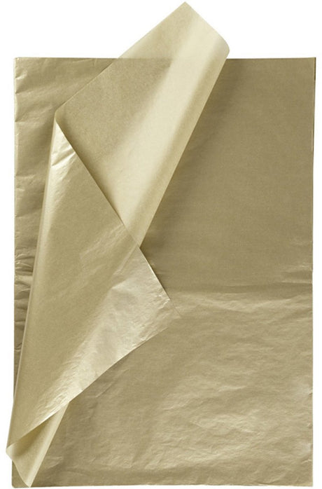 Creativ Company Seidenpapier, Blatt 50x70 cm, 17 gr, Gold, 25 Blatt 1 Box