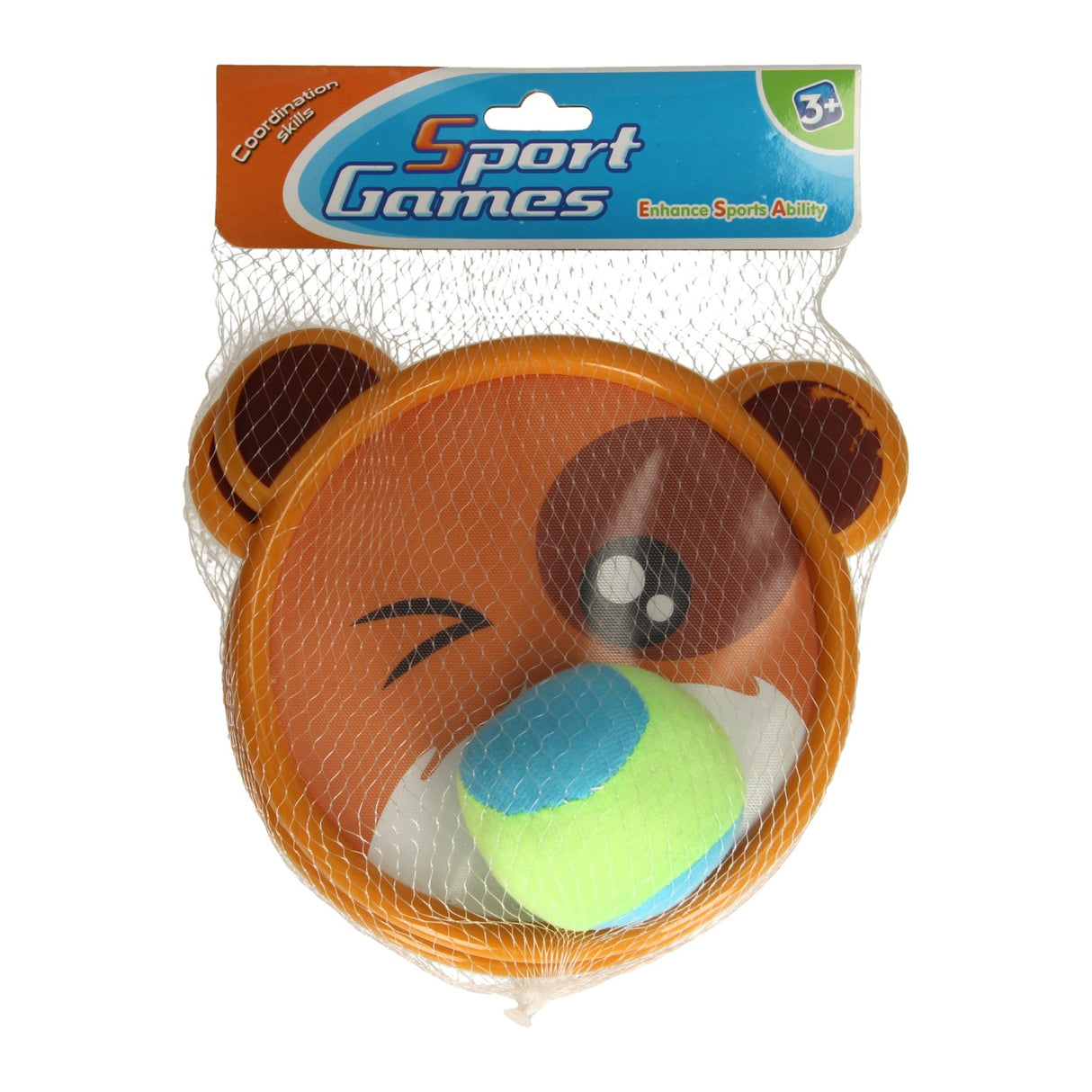 Vang and throwing play Velcro bear