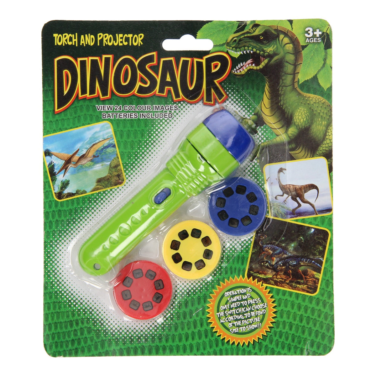 Projektionstaschenlampe - Dino