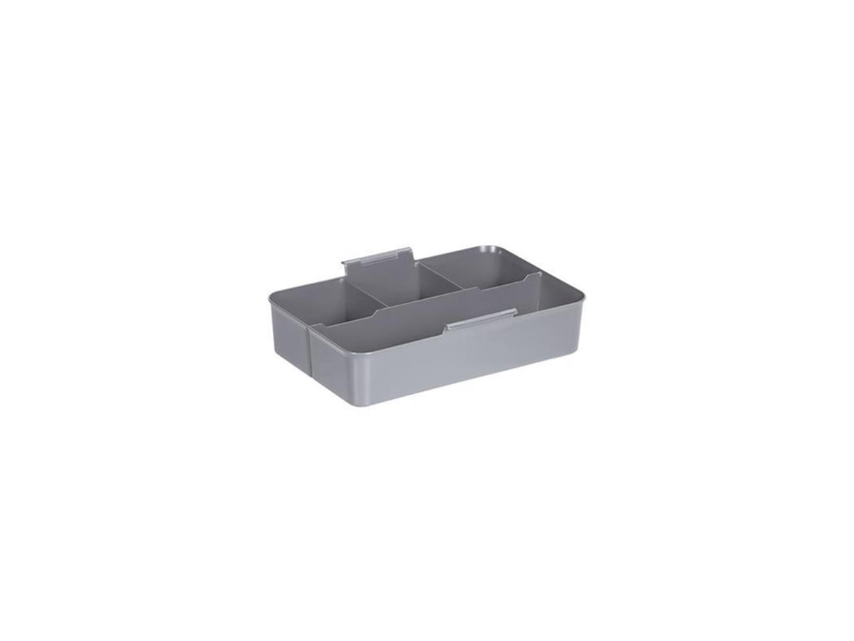 Sunware q-line Aufbewahrungsbox 6l mit Einsatz – 30x20x14,5 cm – transparent