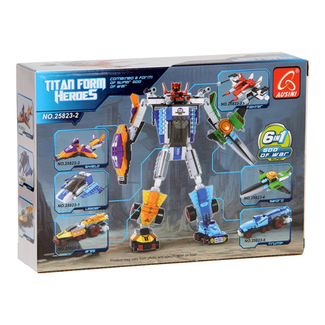 Lobbes bouwset titan heroes - space rood - 73dlg.