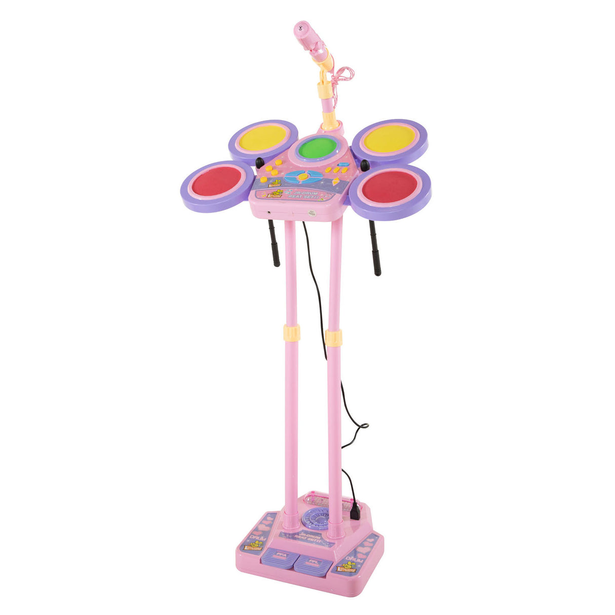 Microphone with drums pink