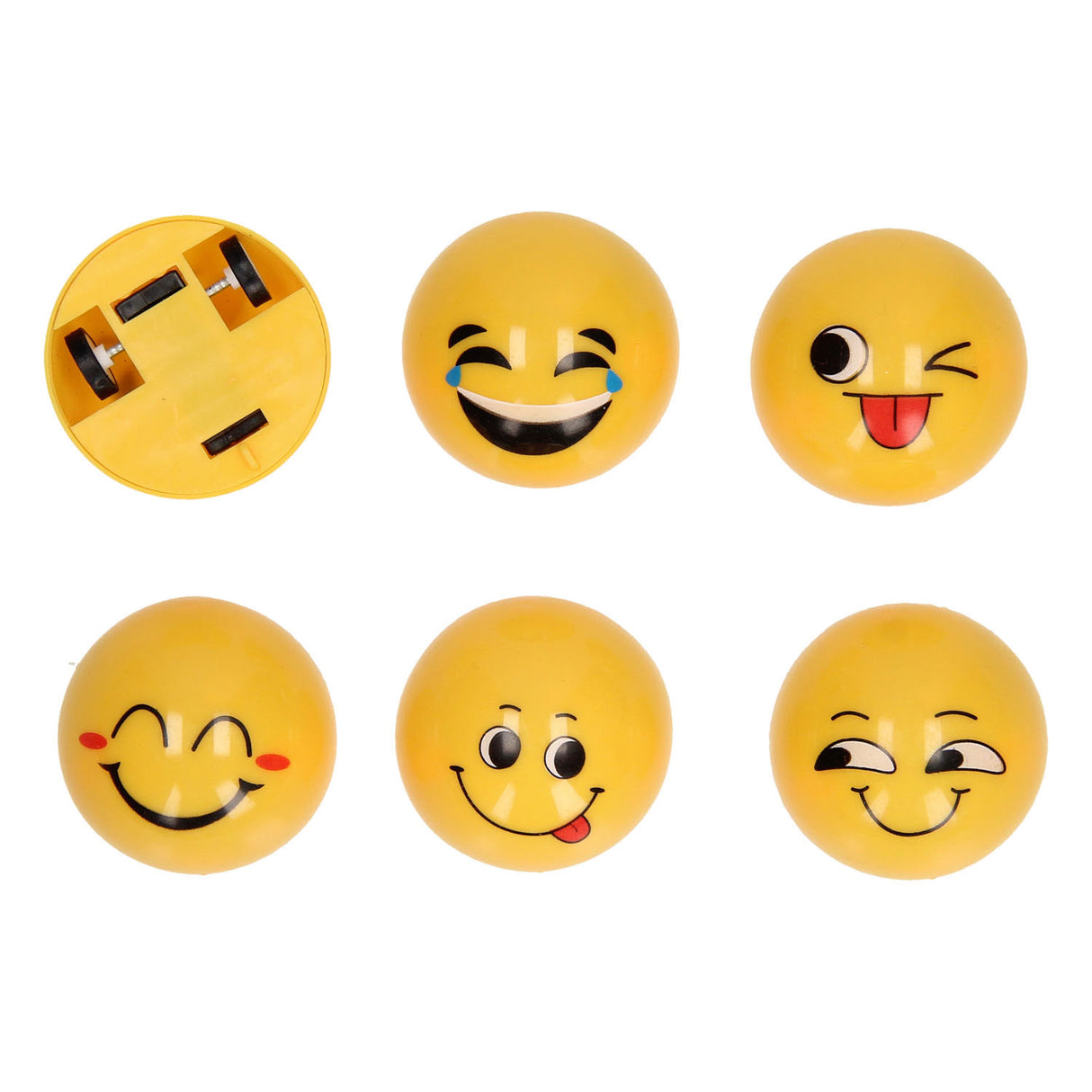Lächelndes Gesicht zurückziehen