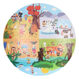 Rundes Puzzle in Aufbewahrungsbox - Vier Jahreszeiten, 150 Teile.