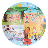 Round puzzle in storage box - four seasons, 150st.