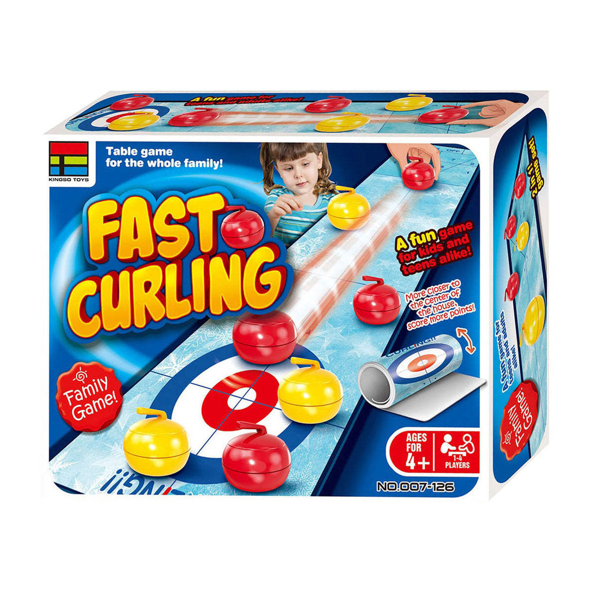 Lobbes-Spielzeug, z. B. Tischspiel, Curling-Spiel