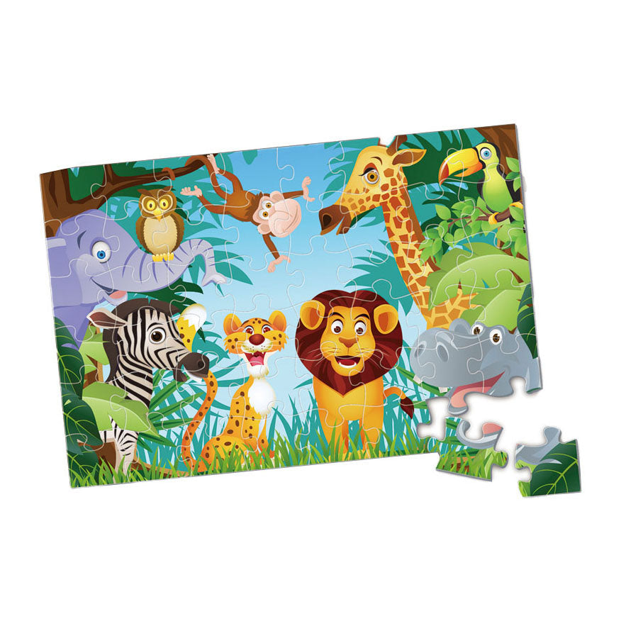 Kinderpuzzle-Safari. 48 Stück.