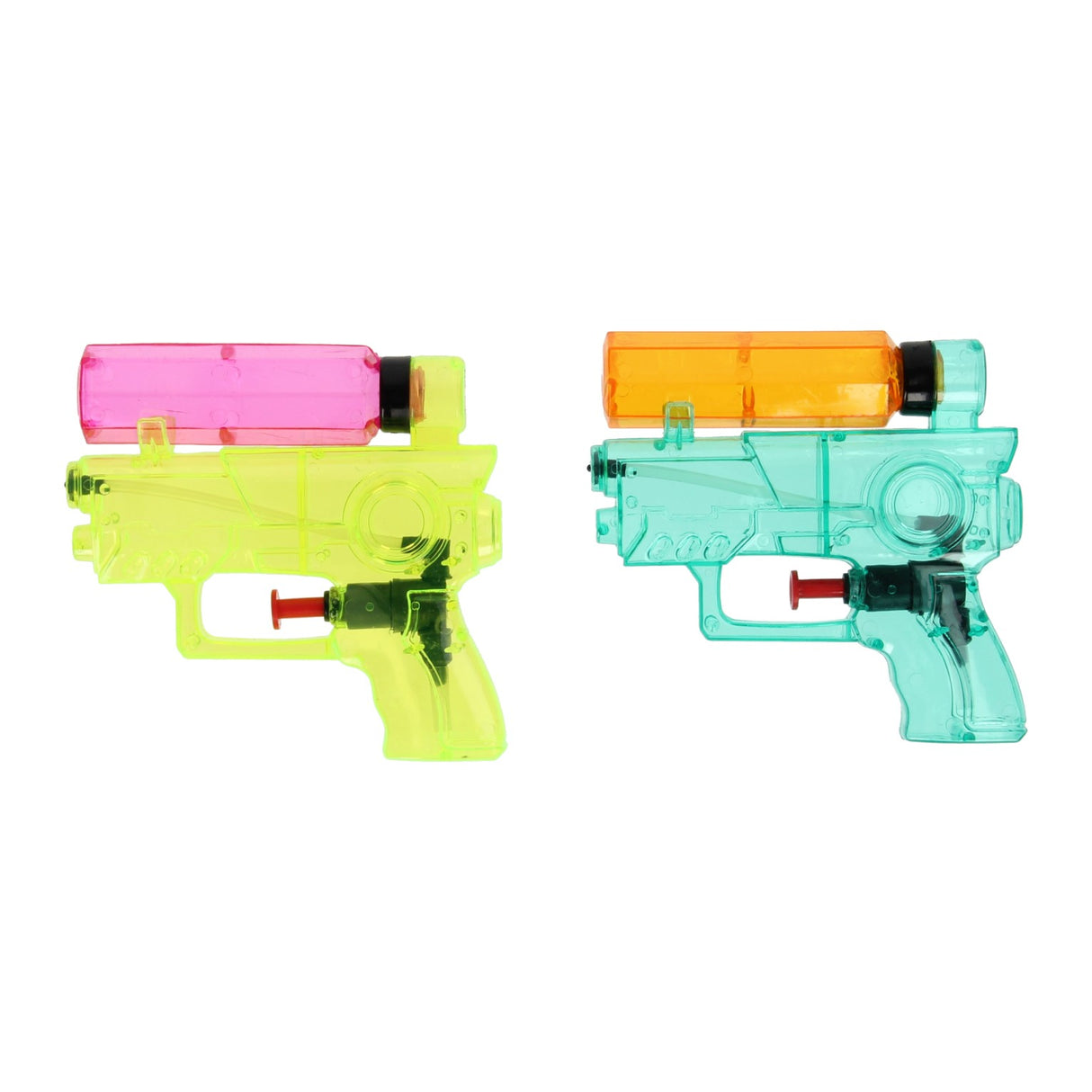 Wasserpistolen transparent, 2 Stk.