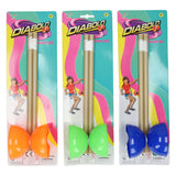 Gekleurde diabolo met stokken