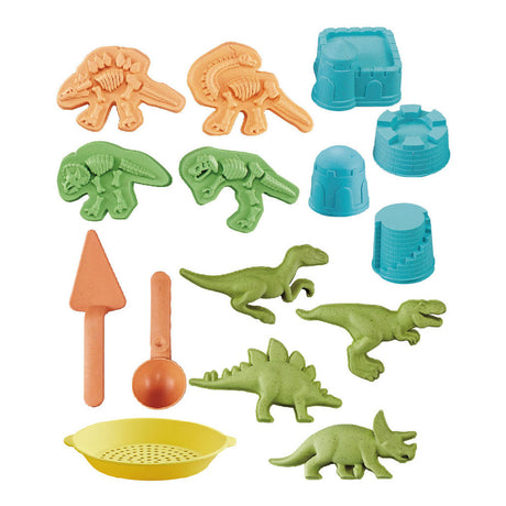 Dinosaurier-Sandset aus Biokunststoff