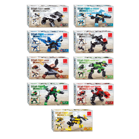 Titans Roboterbausteine ​​Bauset 3-in-1