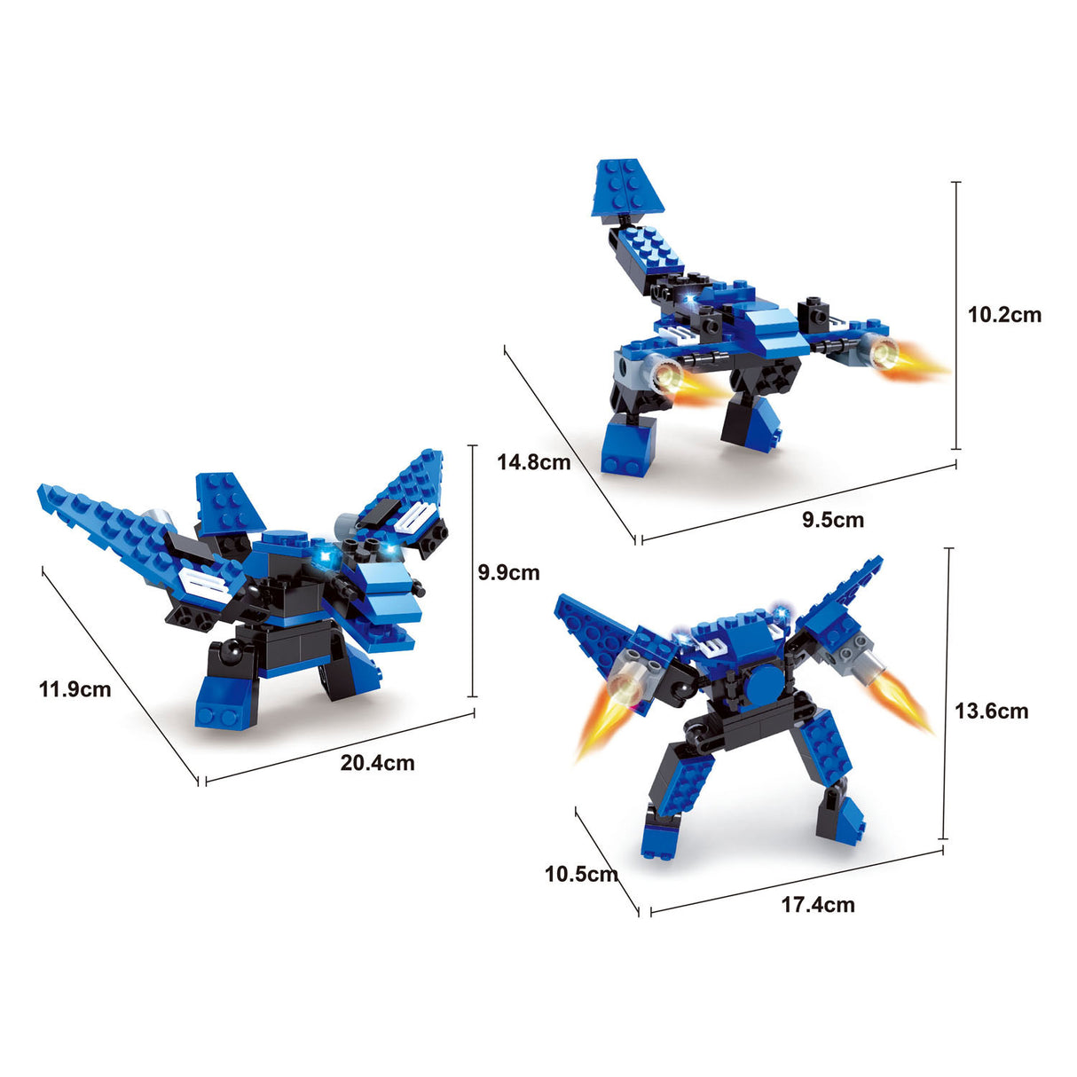 Gradbeni bloki Titans Robot Building Set 3 v 1