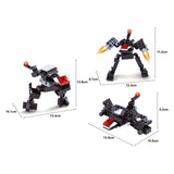 Stavební bloky robotů Titans Robot Set 3 in 1