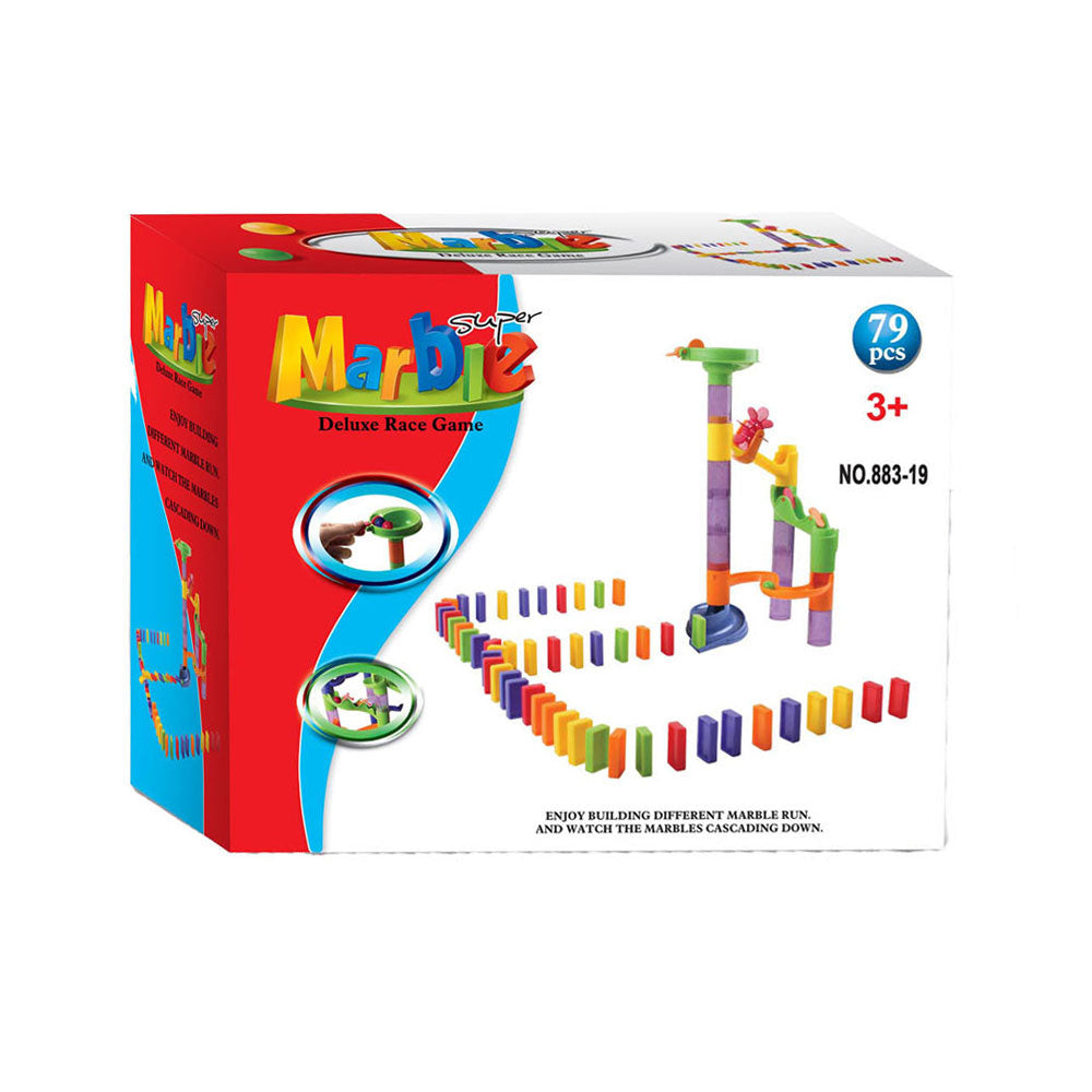 Marmorbahn-Domino-Set, 79-teilig.