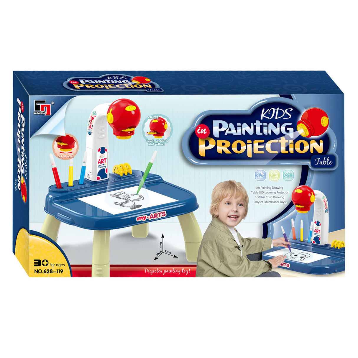 Lobbes Toys BV Zeichenprojektionstisch blau