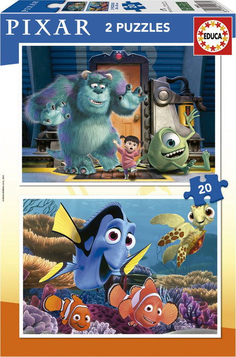 Educa - Puzzle - 2 x 20 Teile - Pixar