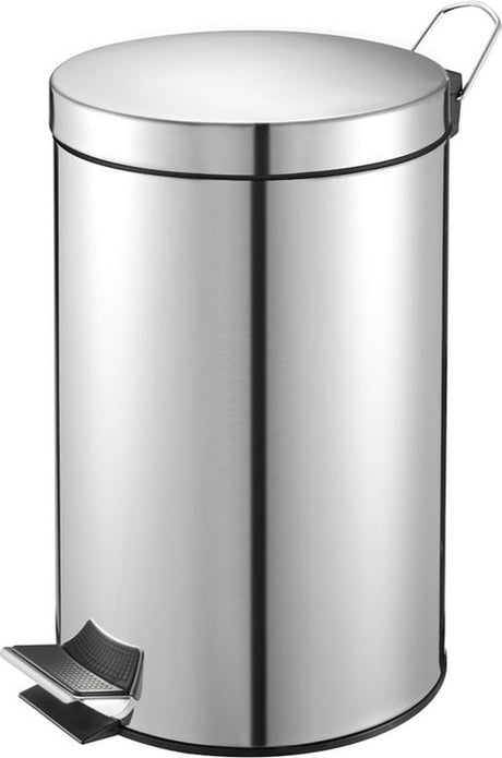 V-Teil - Treteimer 3 Liter - Edelstahl - Edelstahl - Abfalleimer