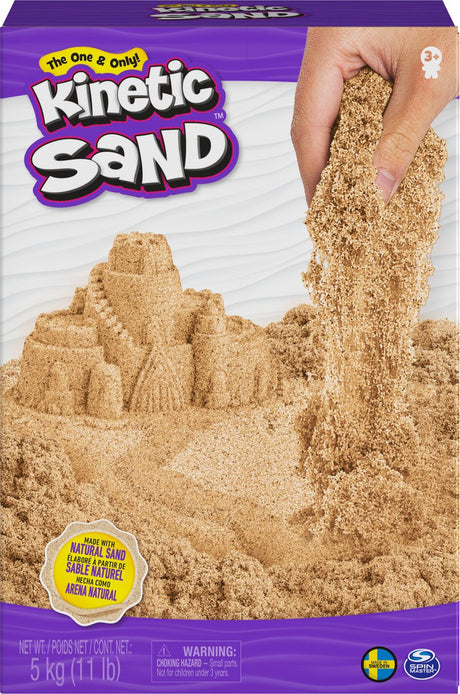 Kinetischer Sand – 5 kg Original – Braun – Natursand – Sinnesspielzeug