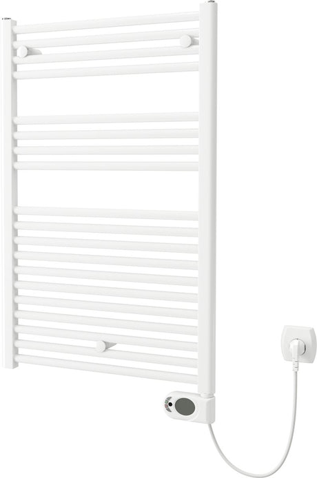 Plieger elba elektrische handdoekradiator – handdoek verwarmer – met klokthermostaat – 94.2 cm x 60 cm – 500 watt – wit