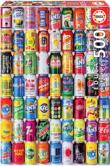 Educa Softdrinkdosen-Spielzeugset – 500 Teile – kreativer Spielspaß.