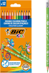 Bic Kids Evolution radierbare Buntstifte, 12 Stk.