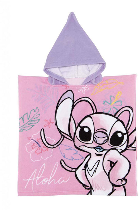 Sans-Marque-Poncho mit Handtuchstich-Engel für Kinder – weicher Badeumhang, mehrfarbig.