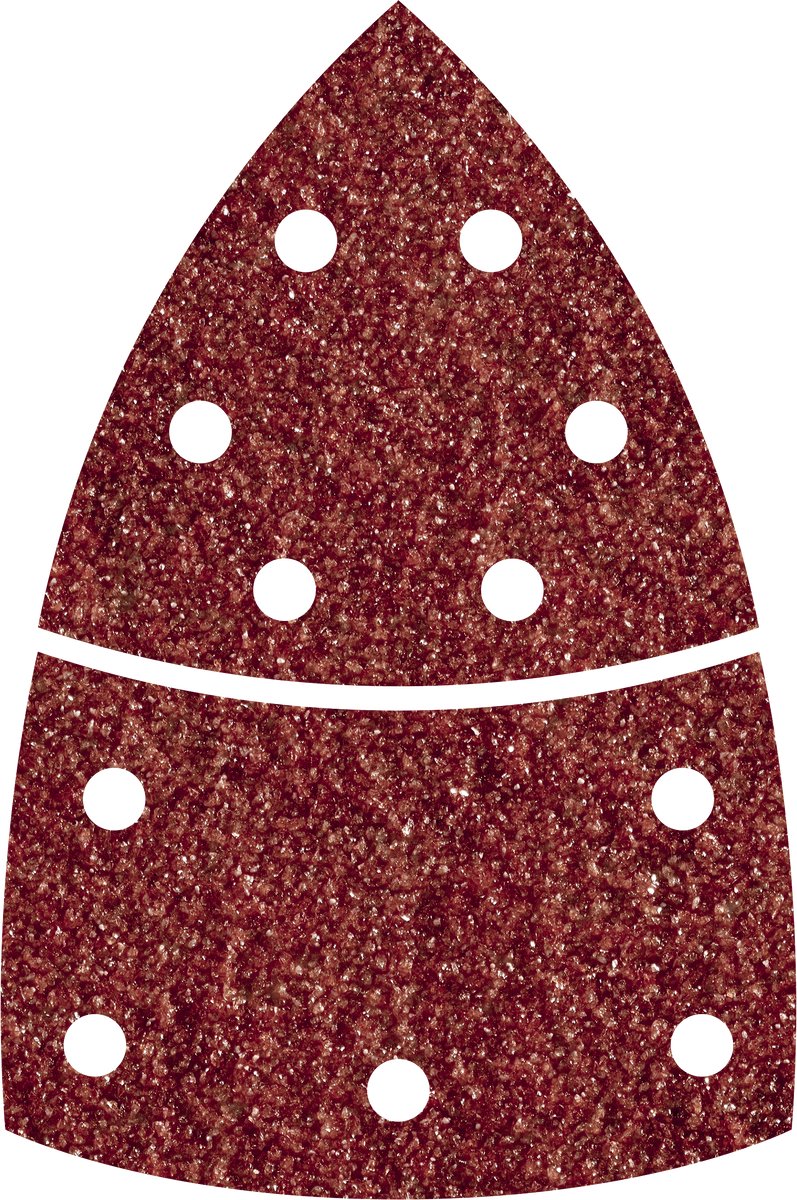 Wolfcraft – Maus-Schleifpapier Körnung 120 – 10 Stück – 95 mm – selbstklebendes Multischleifer-Schleifblatt – 1814000