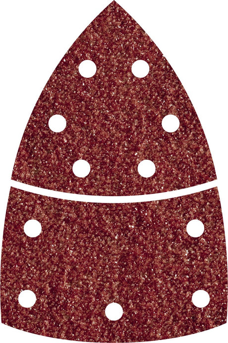 Wolfcraft – Maus-Schleifpapier Körnung 120 – 10 Stück – 95 mm – selbstklebendes Multischleifer-Schleifblatt – 1814000