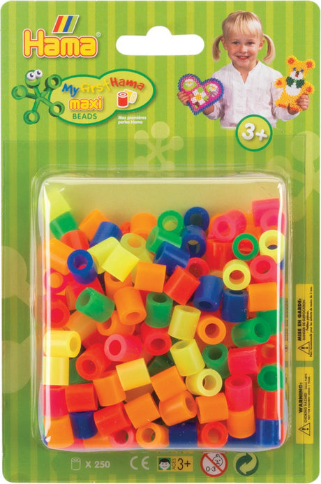 Hama Maxi-Bügelperlen Neon-Mix (51), 250 Stk.