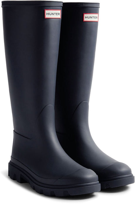 Hunter Downpour Tall Boot Unisex-Regenstiefel – dunkelblau