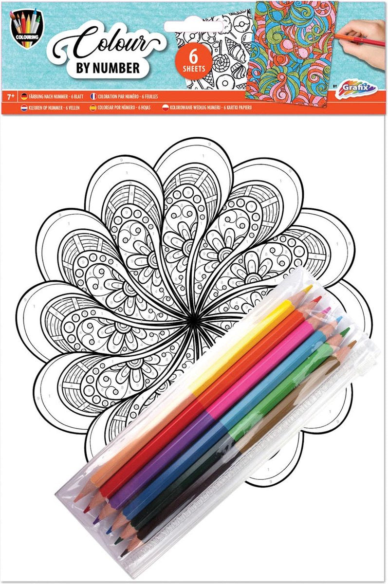 Malen nach Zahlen A4 – Mandala